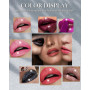 Rouge à Lèvres Mat Pailleté Métallique-Très Pigmenté et Chatoyante Rouge Lip Gloss, Brillant Rouges à Lèvres Longue Tenue Résist