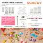 Shuttle Art Pate Polymere, 50 Couleurs Polymere Clay 19 Outils 10 Types Accessoires