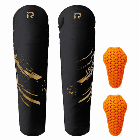 IRON JIA’S Genouillères Moto Hommes Hiver, Equipement de Protection CE2 Amovible, Chaud Imperméable et Coupe-Vent