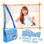 Disney Sac Stitch, Sac à Main Fille, Sac Bandoulière Fille, Idée Cadeau Enfant Fille Stitch Reine des Neiges