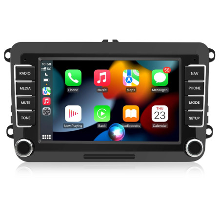 AWESAFE Autoradio Android carplay pour Golf 5 6 VW Passat Polo Seat Skoda, 7 “ HD écran Tactile, intégré Bluetooth carplay Andro