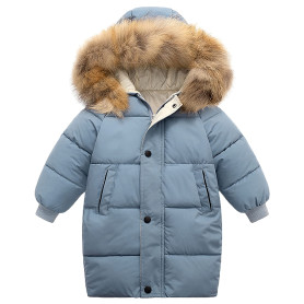 amropi Enfant Fille Manteau Parka Epaisse Veste à Capuche Chaud Hiver Blouson pour 2-10 Ans