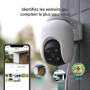 EZVIZ C8c 5MP Caméra Surveillance WiFi Extérieure à 360° avec Suivi Auto-Zoom, Détection de Forme Humaine/Véhicule, Vision Noctu