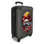 NoBoringSuitcases.com® Valise Cabine 55x35x25, Valise à roulettes, Bagages Rigide, Suitcase Légère, Trolley Cabine avec Crâne - 
