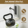 niffgaff Support Tringle Rideaux sans Perçage pour Coffre Volet Roulant – Fixation Autocollante, Convient aux Barres 19–28 mm, L