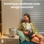 Vidéoprojecteur Portable avec Son JBL et Batterie Intégré, Yaber T2 Projecteur Video Full HD Natif 1080P, Vidéoprojecteur WiFi B