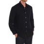 iClosam Chemise Homme Manches Longues Été Coton Chemises Texture de Lin Couleur Unie