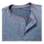 LAOARA T Shirt Manche Longue Homme Tee-Shirt Long Coton Henley T-Shirts Col Roulé Casual Tshirt M-2XL
