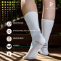 ineepor 6 Paires Bambou Chaussettes de Contention Hommes Femmes – Légères, Sans Couture, Transpirantes, Anti-Odeur – Course, Ran