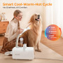 Pecute Pulseur pour Chien Caniche avec Modes de Cycle Chaud et Froid, Sèche-Cheveux pour Chien, Professionnelle Souffleur pour C
