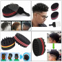 ARJDXDP Twist Curl Eponge,Double Side Deux en Un Twist Magic Hair éponge, 4 pièces de brosse éponge ovale pour cheveux bouclés a