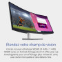Dell S3423DWC Moniteur - 34 Pouces 3440 x 1440 pixels 100 Hz VA 4 ms AMD FreeSync USB-C, HDMI, Hub USB, Haut-parleurs Intégrés, 