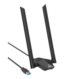 BrosTrend AX1800 WiFi 6 Clé USB WiFi Linux Puissante pour Ubuntu, Mint, Debian, Kubuntu, Mate, Zorin, PureOS, Windows 11/10 Bi-B