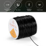 Fils de Perles Élastiques 100M Fil Elastique pour Bracelet 1.0mm Fil Extensible Élastique Noir pour Fabrication de Bracelet Bijo