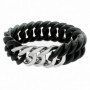 Bracelet TheRubz 100173 Noir Silicone Acier inoxydable Argenté Acier/Silicone 25,99 €
