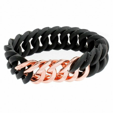 Bracelet TheRubz 100176 Noir Rose Silicone Acier inoxydable Rosé Acier/Silicone 25,99 €