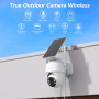 GALAYOU Camera Surveillance WiFi Exterieure sans Fil Batterie - Panneau Solaire, 2K Camera Solaire Exterieur 2,4GHz, Alerte Inst