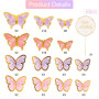 COYUN 63 Pcs Decoration Gateau Anniversaire,Papillon Decoration Gateau,Papillon Décoration Gâteau de Mariage,Decoration Gateau A