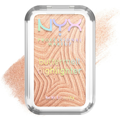 NYX PROFESSIONAL MAKEUP - Highlighter en Poudre - Enrichi en Beurre de Mangue, Beurre d'Amande & Beure de Karité - Texture Fonda