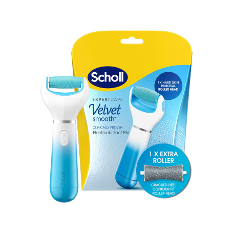 Scholl Velvet Smooth Râpe de pied électrique avec recharge exfoliante