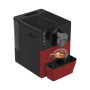 Cecotec Machine à Café Superautomatique Compacte Cremmaet Cube Rouge. 1350W, Professionnelle, Système de Pressage, Pré-Infusion,
