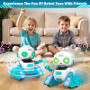 Subtail Robot Enfant Jouet - Robot Télécommandés Rechargeables avec Veilleuse Projecteur Ciel Etoile - Jouet Enfant 3 4 5 6 Ans 