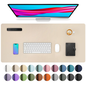 Tapis de bureau en cuir – tapis de souris – tapis de bureau – sous-main de bureau antidérapant en similicuir pour ordinateur por