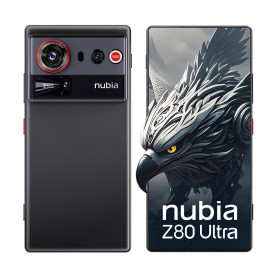 nubia Z80 Ultra 5G Android Débloqué, Snapdragon 8 Gen 5, Triple Caméra IA 50 MP, Charge sans Fil 80W, Écran Full AMOLED 6,8" 144