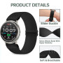 TUCOMO Lot de 6 bracelets élastiques en nylon compatibles avec Amazfit Active 2/Active 2, Loop - Pour Amazfit GTS 4/4 Mini/3/2/2