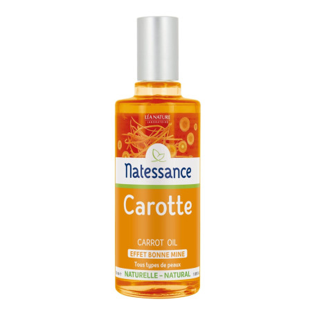 NATESSANCE Huile de Carotte Effet Bonne Mine 100 ml