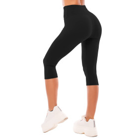 SINOPHANT Legging 3/4 Femmes Pantalon de Sport, Jegging Taille Haute Femme Yoga Opaque Doux Corsaire Pantacourt