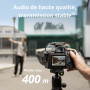 DJI Mic Mini (2 TX + 1 RX + Boîtier de Recharge), Ultra-léger, Audio de HQ, 48 h d’Utilisation, Annulation du Bruit, Limite Auto