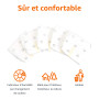 Amazon Basics Lot de 30 Couches jetables pour Chien mâle, Taille XS, Blanc