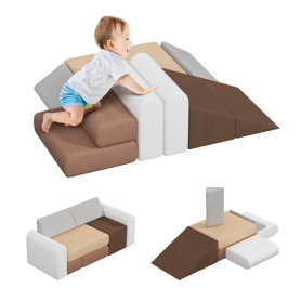 BanaSuper Blocs Mousse Éducatifs Modulables | Équipement de Jeu Souple pour Bébé | Canapé-lit de Jeu pour Enfants | Canapé-lit e