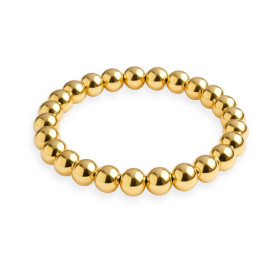 GD GOOD.designs EST. 2015 Anneau antistress en acier inoxydable perles 3 mm | Bagues élastiques anti-anxiété en or 18K, or rose 