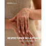 GD GOOD.designs EST. 2015 Anneau antistress en acier inoxydable perles 3 mm | Bagues élastiques anti-anxiété en or 18K, or rose 