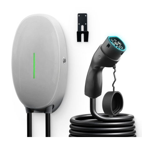 WISSENERGY Wallbox 7kW Type 2 Station de Recharge Voiture électrique, Monophasé 32A Chargeur Rapide véhicules électriques avec c