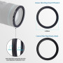 Lot de 3 adaptateurs de bague de filtre (86 mm), filtre d'objectif Step Down Ring + anneau Step Up compatible avec toutes les ma