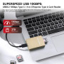 PERGEAR CFexpress Lecteur de Cartes Professionnel Type A USB 3.2 Gen 2, USB-C & USB-A 2 en 1, Vitesse de Transfert 10 Gbps pour 
