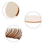 Pamtns 100 Pièces Cercle en Bois Naturel Non Fini 4 cm - Rondelles et Disques Bruts pour l'Artisanat de Bricolage - Dessous de V