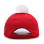 Bonnet Casquette Père Noël Adulte - Pompon Duveteux, Taille Réglable (55-60cm) - Accessoire Fête de Noël et Nouvel an