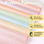 Lot de 120 feuilles de papier de soie coloré pour pompons, bricolage et loisirs créatifs, 21 x 30 cm (8 couleurs)