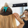 MZSX 2 pcs Support d'extension de cheveux, présentoir de couleurs de cheveux en acrylique, pour tresser les cheveux, organisateu