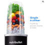 Nutribullet Pro 1200, Blender électrique, Broyeur, Smoothie Blender, Blender multifonctions, puissance 1200w, verres 700ml et 90