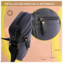 Coronel Tapiocca Bolso de Mano Para Hombre, Sac Bandoulière Noir Homme, Taille Unique