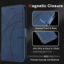 FHSYCR Coque pour Xiaomi Redmi 14C avec 1 Pièces Verre Trempé Protection, Premium PU Cuir Multifonction Magnétique Portefeuille 