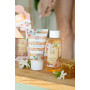Cadeau Accentra Set de douche pour femmes HONEY JASMINE dans une belle boîte - Set de soins 3 pièces gel douche, lotion et bain 