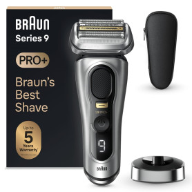 Braun Rasoir Electrique Hommes Series 9 PRO+ 9517s, Etanche, Lame ProLift Et Tondeuse Pro Trimmer Pour Rasage De Précision, Kit 