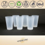 SPARKLERS CLUB Lot de Gobelets Réutilisables ECOCUP 30cl - Gobelet Bière et Réutilisable en Polypropylène,Prise en Main facile, 