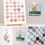 ONEBO 72 Feuilles Autocollants colorés,Autocollants à Pois colorés étoiles en Forme de,Pour la décoration d'agendas,d'enveloppes